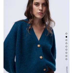 Zara Purl Knit Cardigan size SMALL